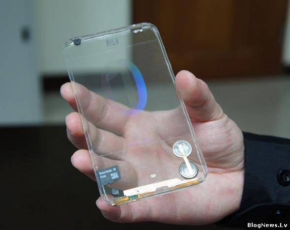 Прозрачный смартфон станет реальностью