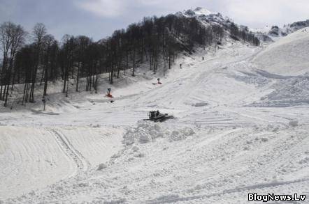 Латвийские лыжные трассы продолжают работать и в середине апреля