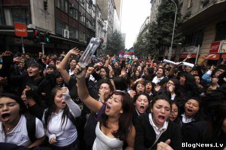 Чилийские студенты требуют бесплатное образование