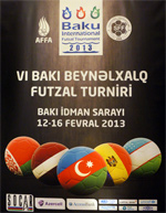 Сборная Латвии по футзалу принимает участие на турнире в Баку