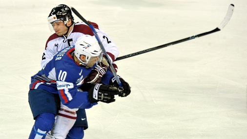 Сборная Латвии по хоккею проиграла Французам товарищескую игру