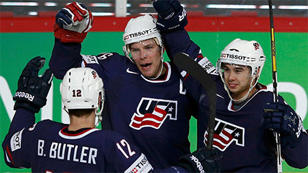 ЧМ по хоккею 2013: Сборной Латвии неудалось обыграть команду Америки