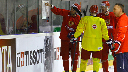 ЧМ по хоккею 2013: Сборная России сегодня провела без игр, но с плотными тренировками